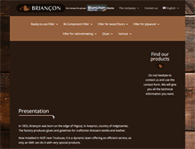 Tablet Screenshot of briancon-production.com